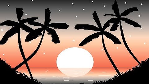 How to draw Beautiful scenery in ms paint@littlestarkidchannel