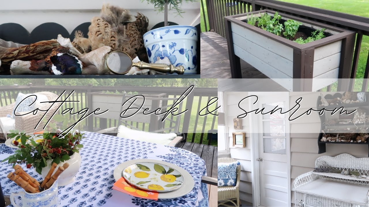 Classic Cottage Deck Refresh + Sunroom Tour