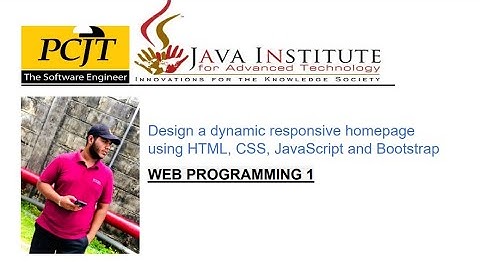 Web project  Task 06 | semester 01 | Java Institute