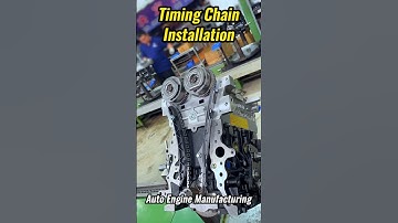 Timing Chain Installation Process | Engine Assembly Precision  #engine #timingchain #manufacturing