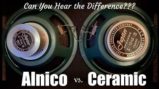 Speaker SHOOTOUT! Ceramic vs. Alnico