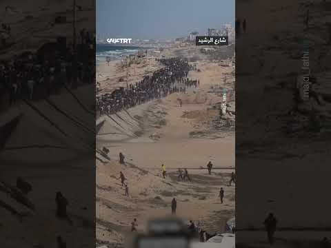 بدء عودة النازحين إلى غزة وشمالها