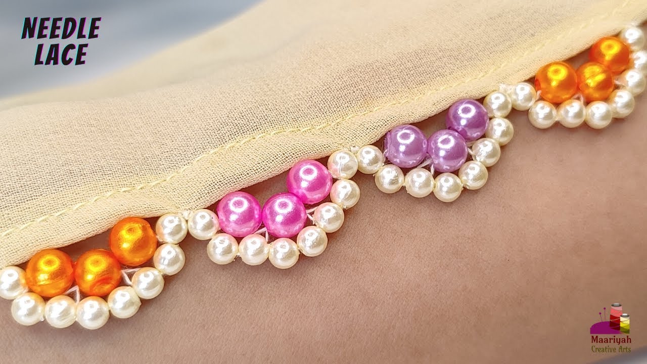 Attractive Needle Lace Border | Sui Dhaage Se Border Banaye - 492