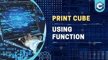 Program to print Cube of a given number using Function | C++