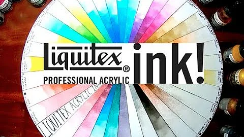 LIQUITEX DEMO Acrylic Ink 35 Colours!