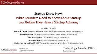 Startup Know-How: What Founders Need to Know About Startup Law Before They Have a Startup Attorney