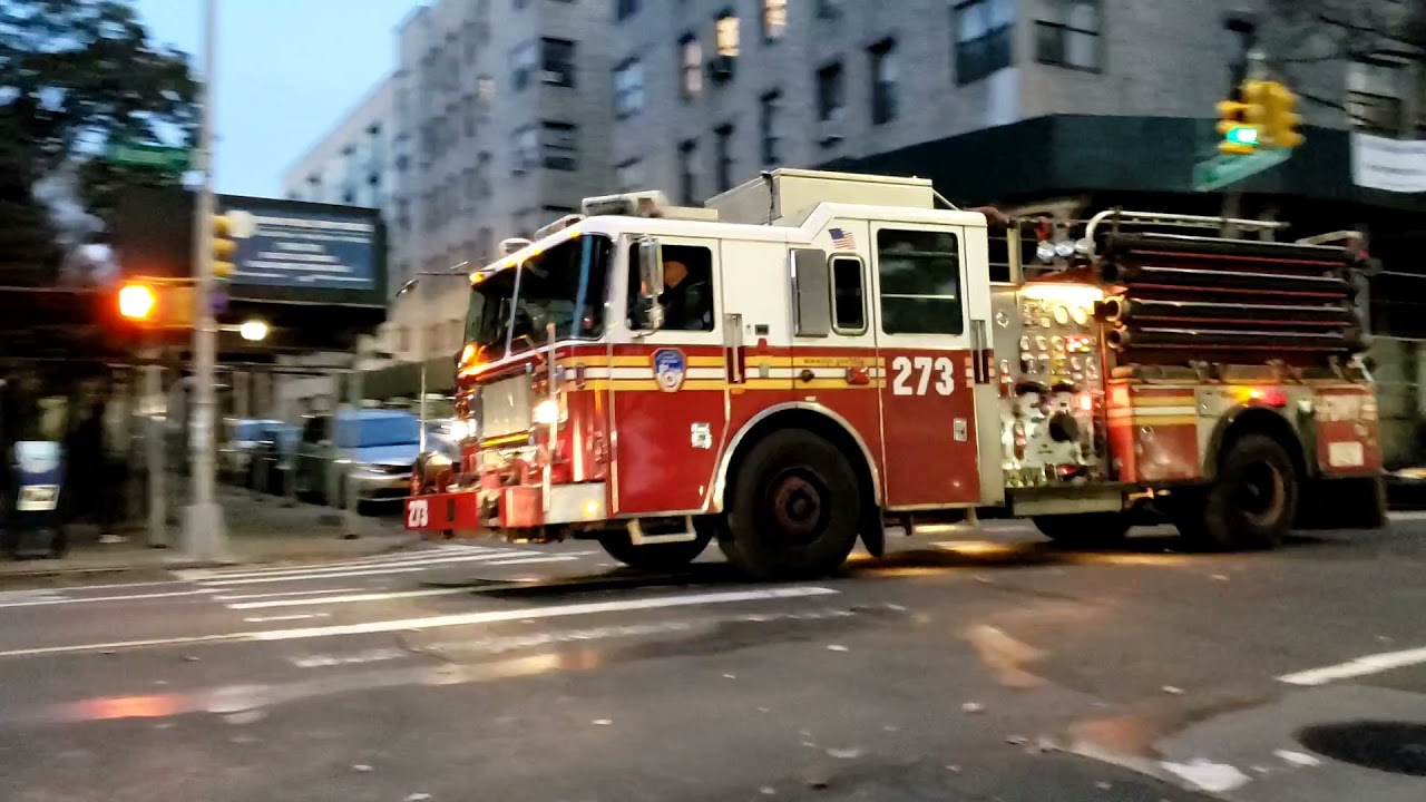 FDNY Engine 273 Spare passing by - YouTube