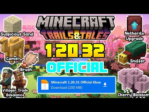Bahas Update MCPE Terbaru || Versi 1.20.32 Official || Bisa Login XBOX ...