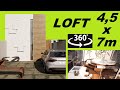 CASA PEQUENA 4,5 x 7 m - VR 360 video  LOFT COM JACUZZI