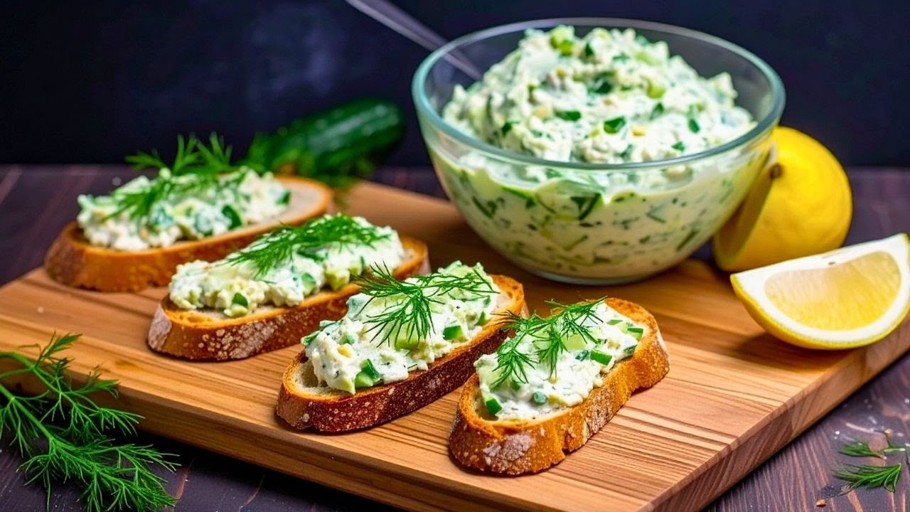 Leckere Vorspeise aus Gurke in 10 min! Diese Sandwiches werden in 1 Minute vom Tisch verschwinden