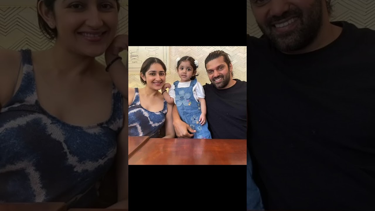 Arya Sayesha daughter Photos