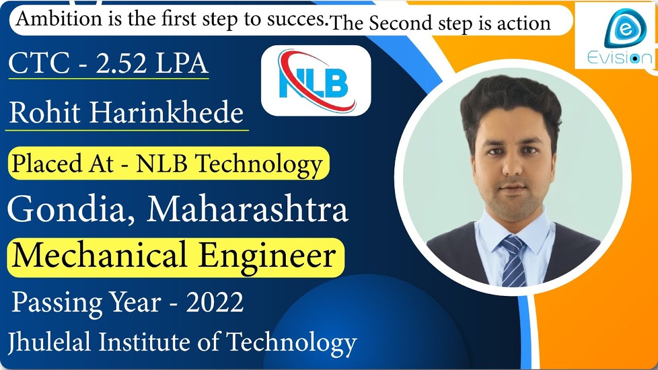 Congrats,Rohit Naresh Harinkhede,Selected in NLB Technology Services |2.52LPA,ME|PoY2022|Gondia.