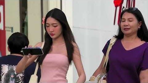 BEAUTIFUL THAI GIRLS in PATTAYA, 4K Street Scenes of THAILAND 2025