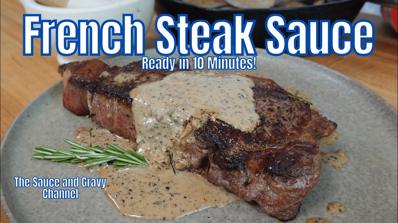 Classic French Peppercorn Steak Sauce Recipe in 10 Minutes