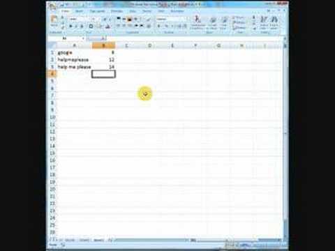 Excel Tip - Len Function