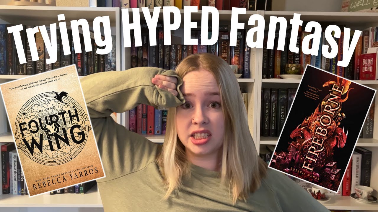 READING HYPED DRAGON FANTASY BOOKS || Fireborne and Fourth Wing Reading Vlog || Fantasy Reading Vlog