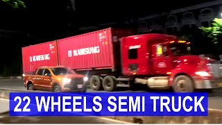22 WHEELS SEMI TRUCKS SPOTTED IN VN #vietnam #semi #trucks