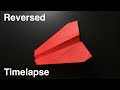 Traditional Origami Plane ver. 03 Reversed Timelapse! #shorts