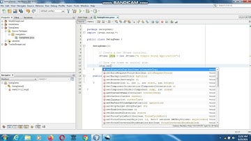 Java the complete Reference Ninth Edition (Chapter 31) Example (1) A Simple Swing Application