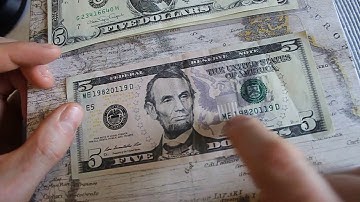 Birthday Dollar bill.  Did I find your birthday?  Fancy Serial number find.