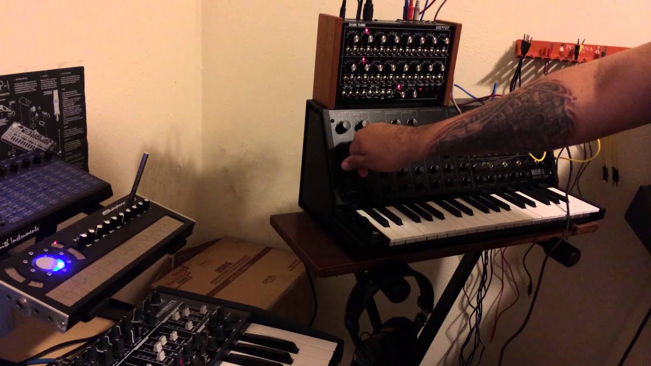 Doepfer Dark Time + Korg MS-20 mini electronics