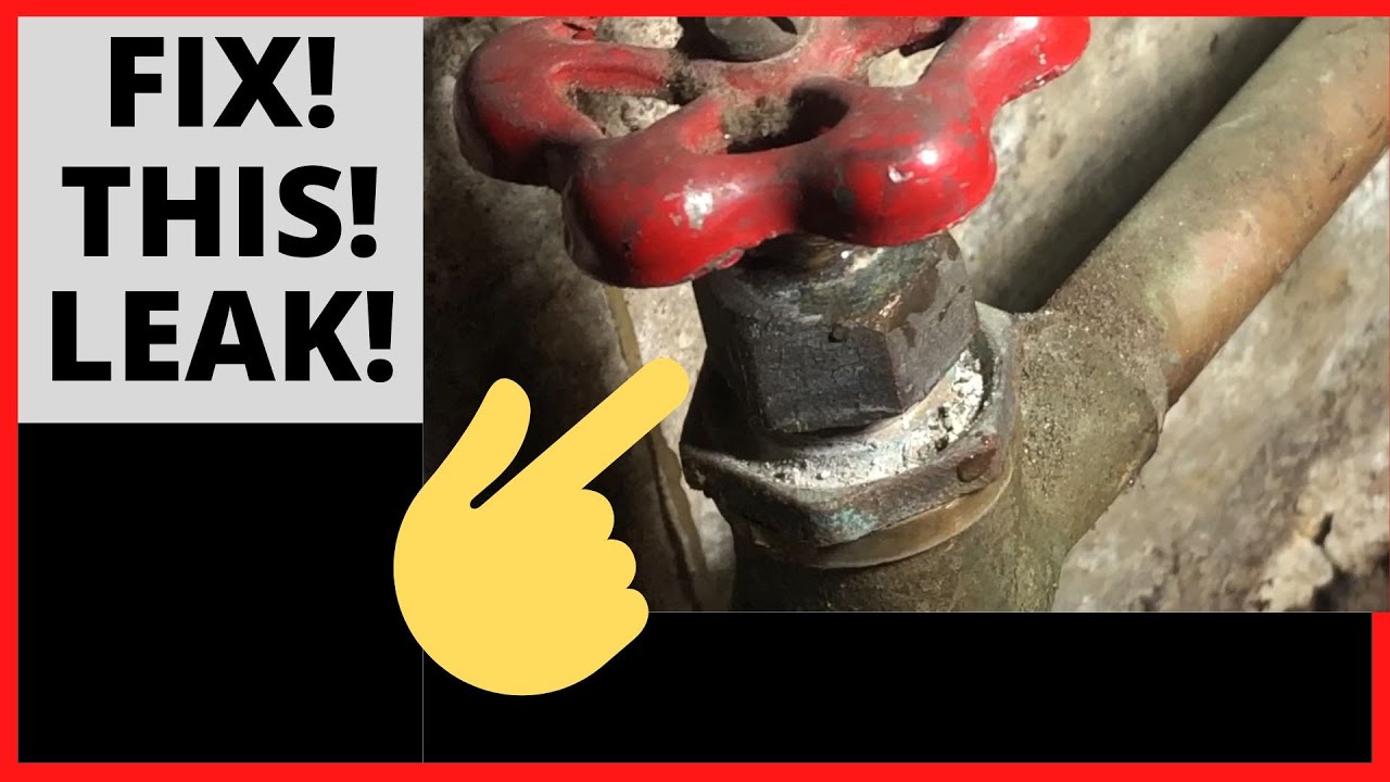 How To Fix A Main Water Shut Off Valve Leak - YouTube