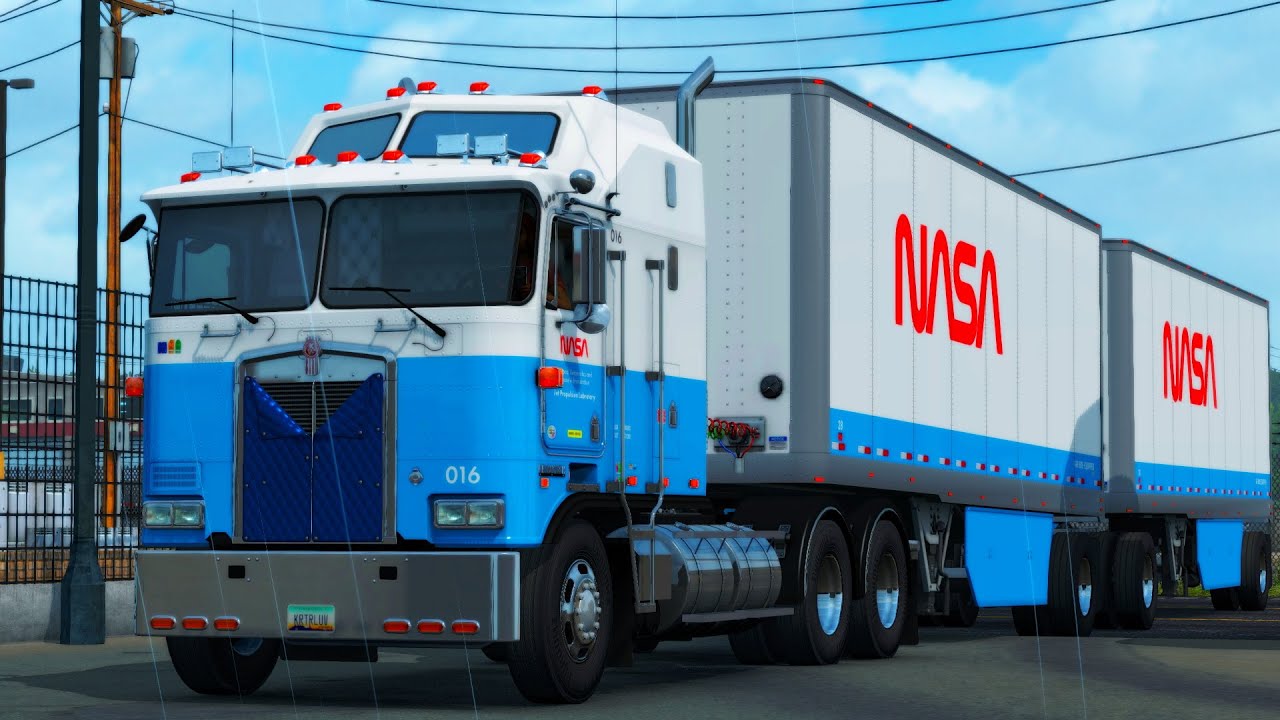 DOING A LOAD FOR NASA IN THE KENWORTH K100-E | ATS 1.37 LIVESTREAM