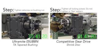 Falk Ultramite UB Gear Drive Side by Side Installation Comparison