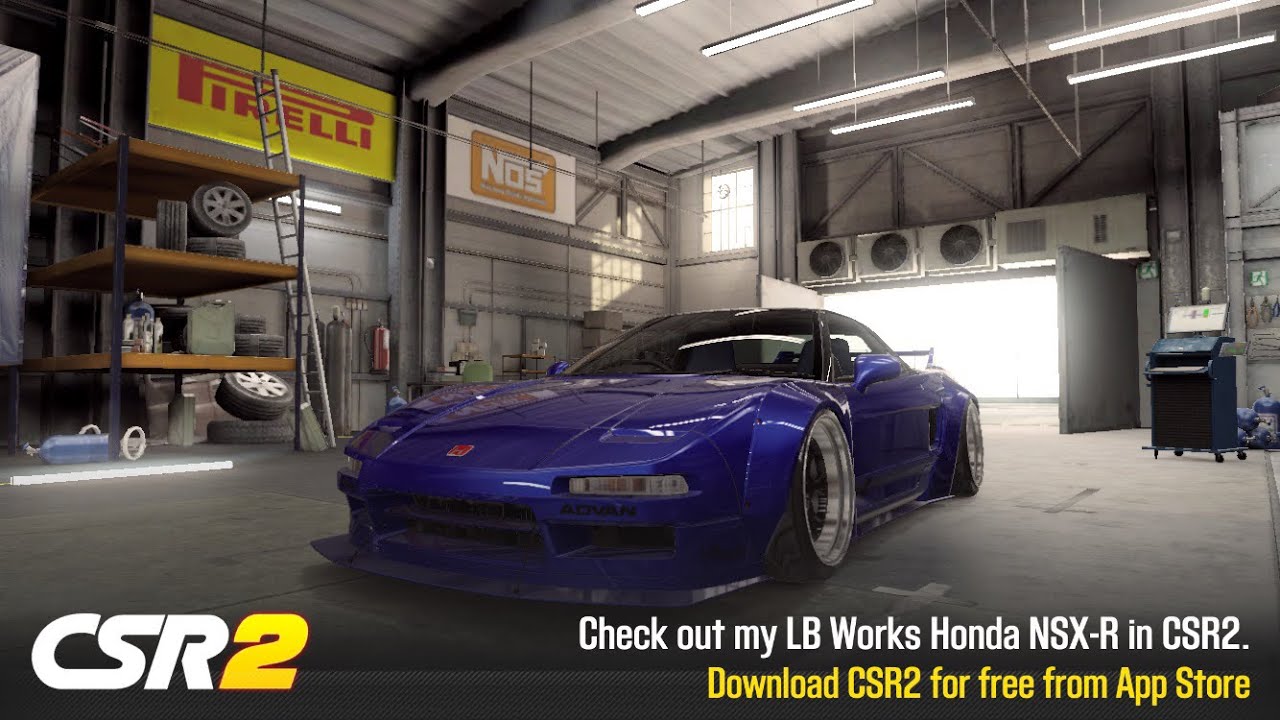 CSR2 - LB Works NSX-R (gold) (manual launch) - tune & shift - 9.759