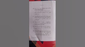 vbu B.Sc. sem6 dse3 theory of equation 2021-24 math