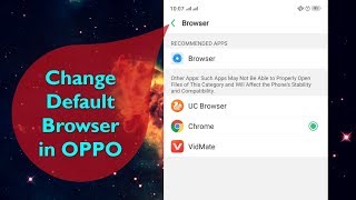 How to Change Default Browser in OPPO How To Make Chrome Default Browser On Oppo A16s Set Default Browser