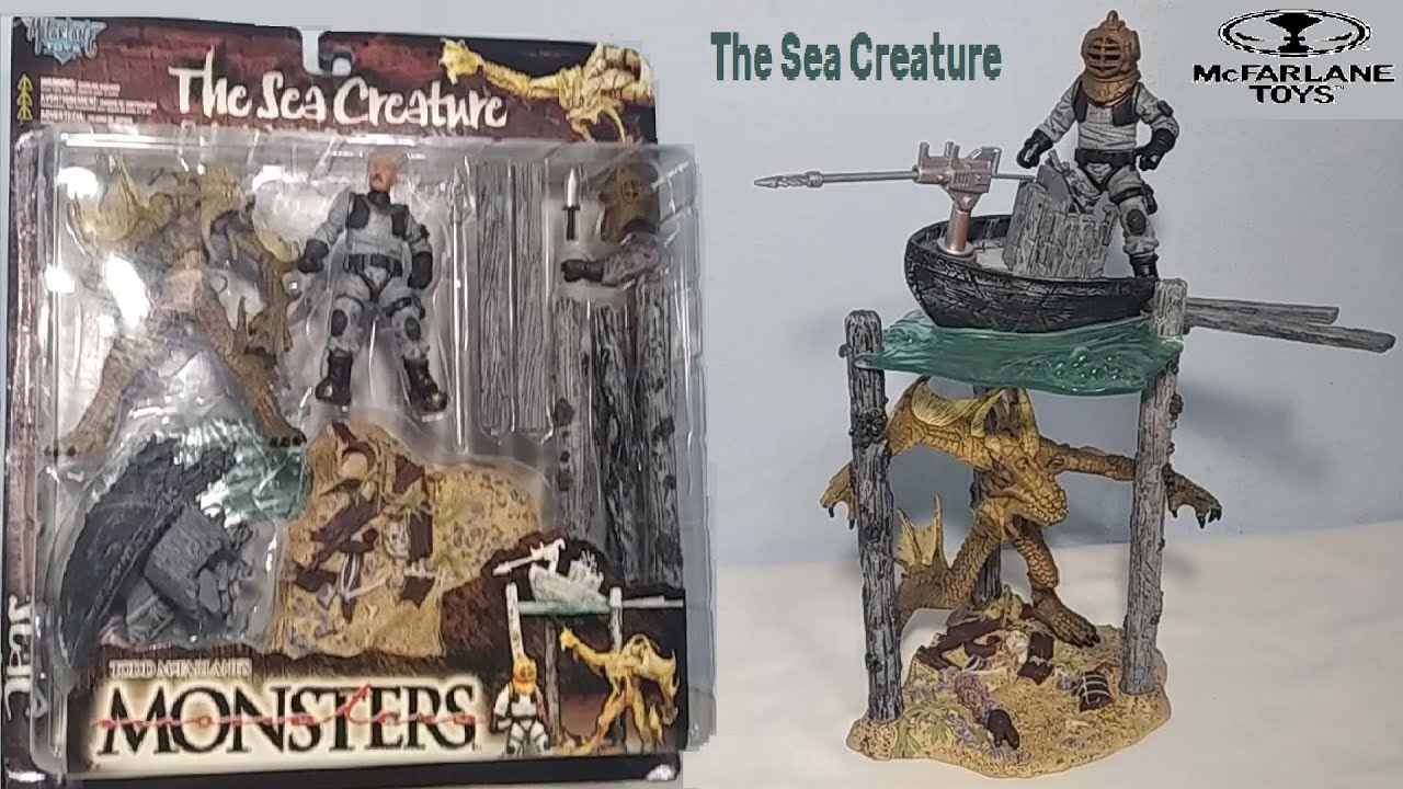 McFarlane Monsters Series 2 The Sea Creature Playset Unboxing and