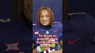 Arizona WR Tre Spivey on growing up with top #MLB Draft prospect in UCLAs Roch Cholowsky