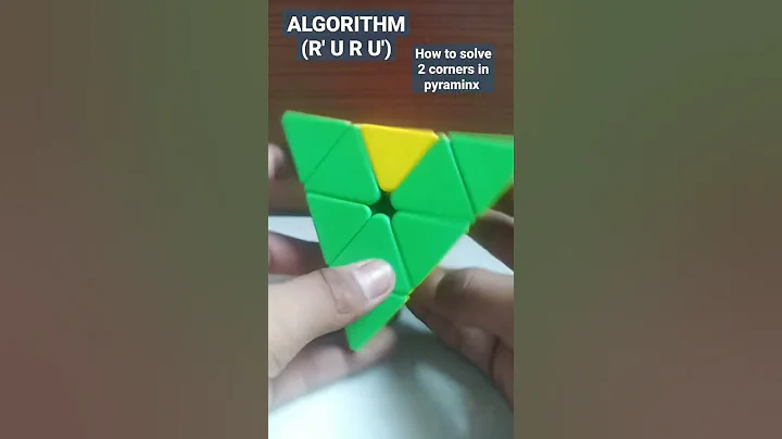 How to solve 2 corner piece in pyraminx #shorts #pyraminx