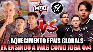 FLUXO DEU AULA! WAG APRENDEU O VERDADEIRO 4v4! 🔥 FFWS GLOBALS 2025