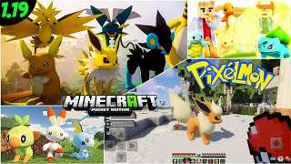 BEST PIXELMON MOD FOR MINECRAFT Pocket Edition 1.19 | REAL PIXELMON ON MCPE 1.19 screenshot 4