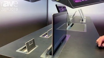 ISE 2019: Element One Demos Motorized Tabletop Monitors