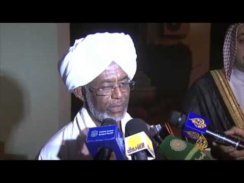 لقاء البشير بوزير خارجية دولة قطر
