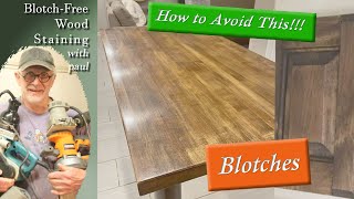 BlotchFree Wood Stain Application Technique | Furniture Refinishing