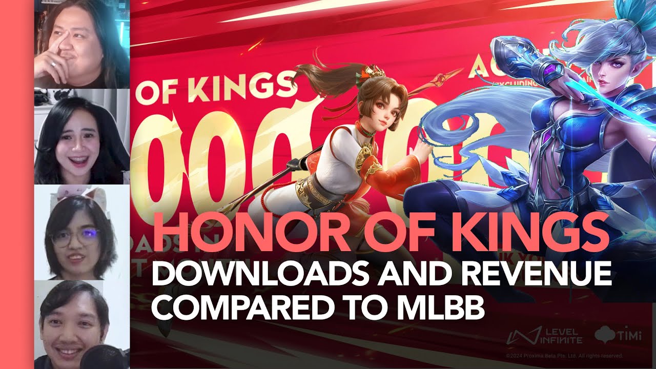 Honor of Kings vs Mobile Legends Revenue on last 30 Days, HoK higher ...