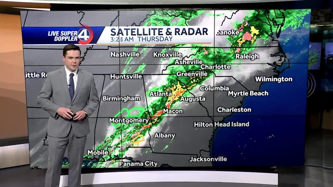 Storms ahead this weekend in Greenville area of South Carolina - YouTube