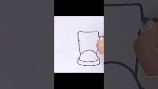 How to Draw Boots 😍 Boots Drawing | Easy Drawing and Coloring for Kids & Toddlers