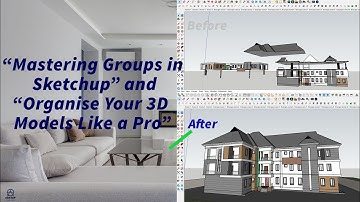 "Mastering Groups in SketchUp 🏗️: Organize Your 3D Models Like a Pro"#SketchUpTips#OrganizeLikeAPro