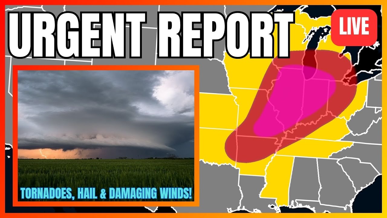 🔴BREAKING: Tornadoes, Widespread Damaging Wind Gusts & Large Hail ...