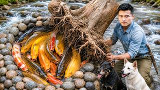 Relaxing Farm Life: Catching Huge Wild Carp in Bamboo Trap & Cooking for Tom & Lu | Trieu Phong screenshot 3
