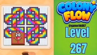 Colony Flow Level 267 hard level Walkthrough Solution 