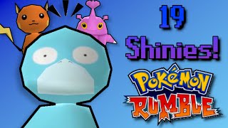 I found 19 Shinies for Rumble Weekend 27!