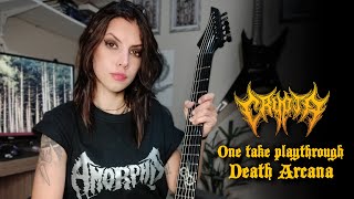 CRYPTA - One Take Guitar Playthrough &#39;Death Arcana&#39; - By Tainá Bergamaschi