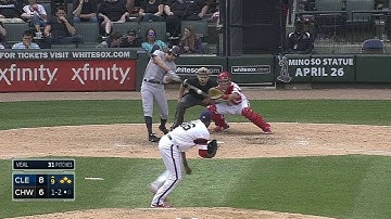 CLE@CWS: Murphy clears bases with a three-run triple