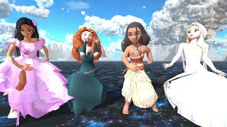 Isabela Encanto vs Merida Vs Moana Vs Elsa Frozen EDM Dance. Who Is The Greatest Princess?